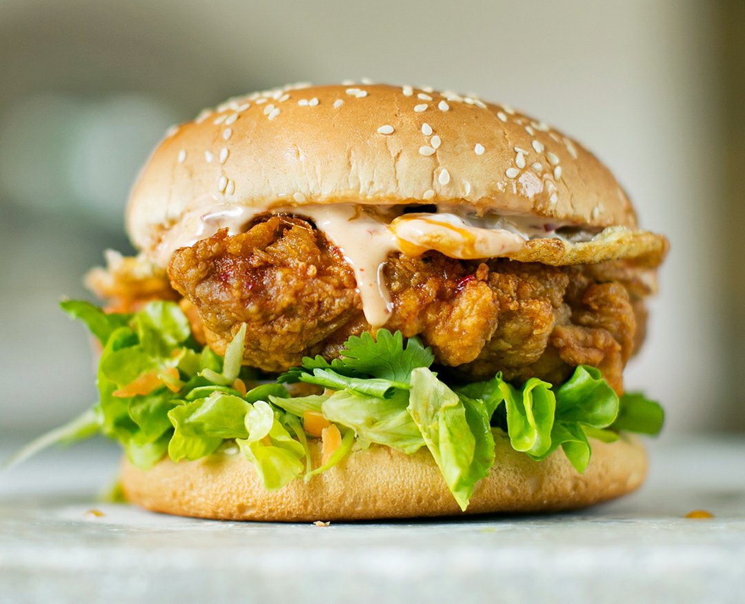 Spicy zinger burger