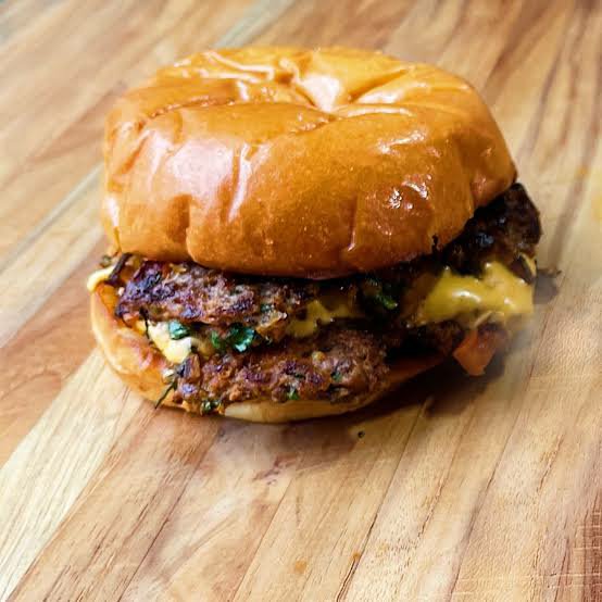 Chapli Kabab Burger Double Patty